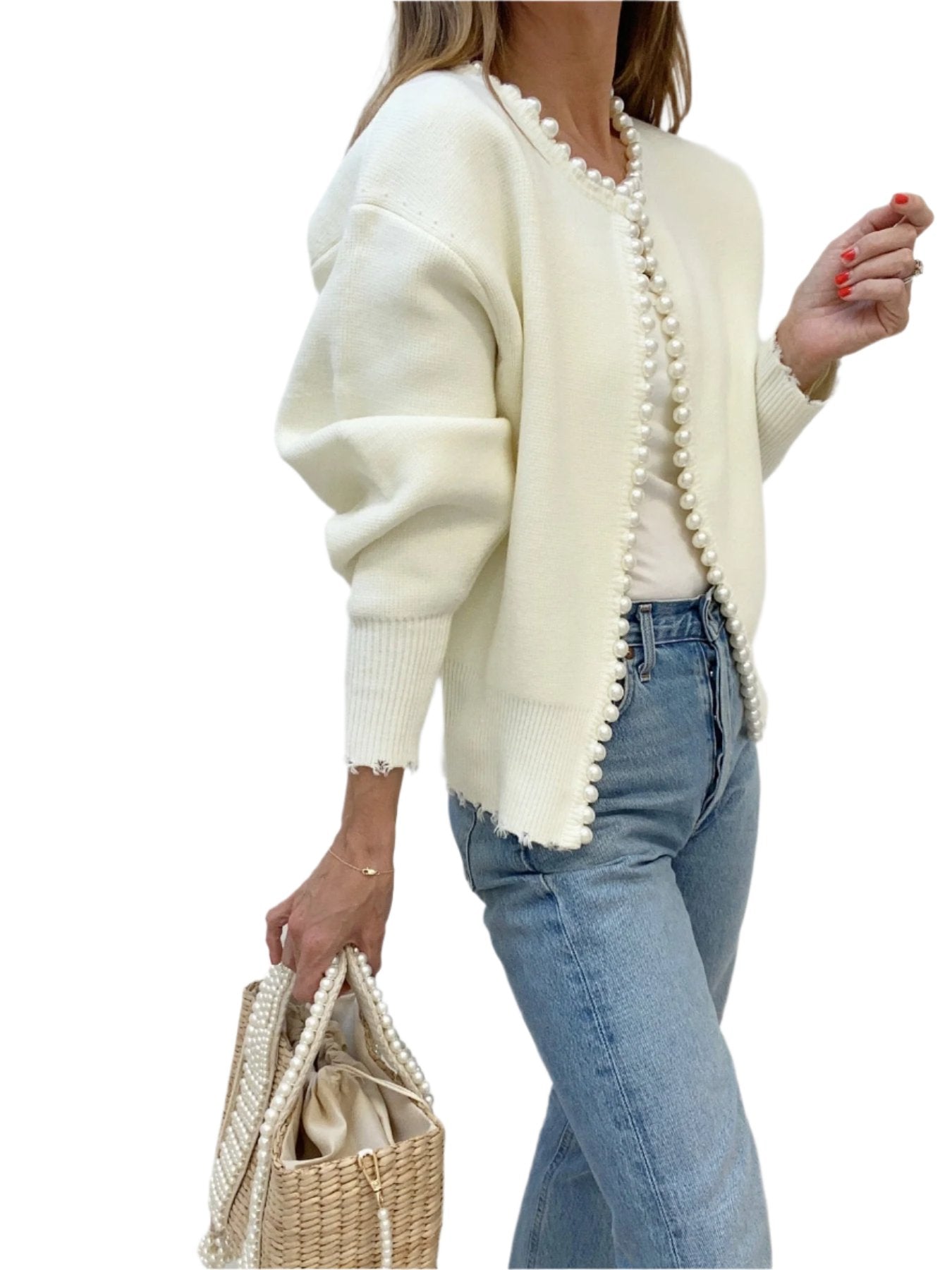 Stilla | Cardigan til Kvinder Med Perler