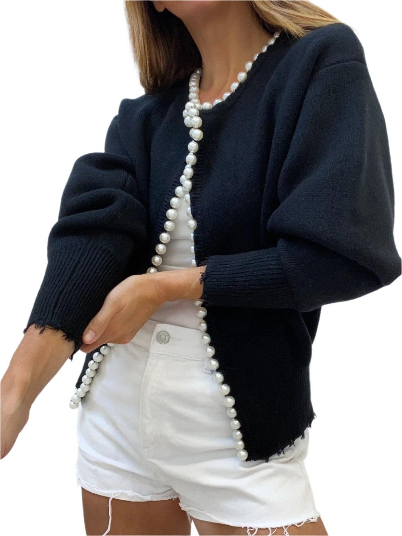 Stilla | Cardigan til Kvinder Med Perler