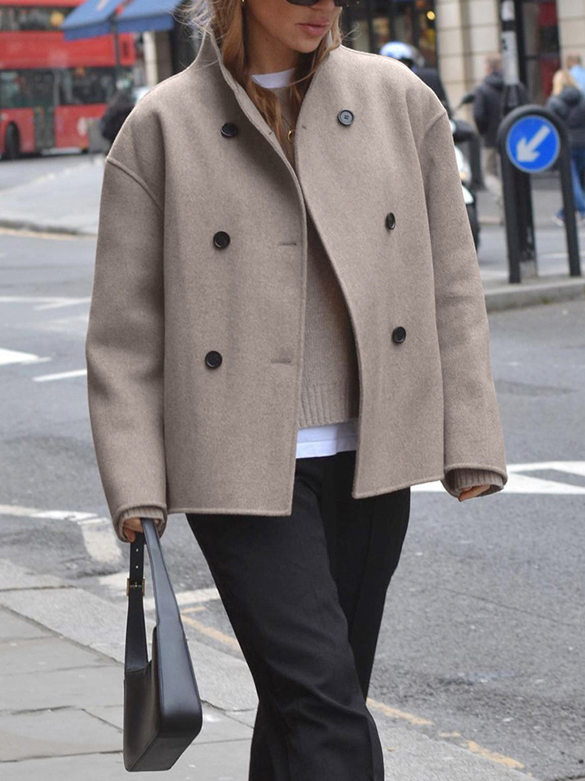 Courtney™ - Trendy Oversized-jakke med knaplukning