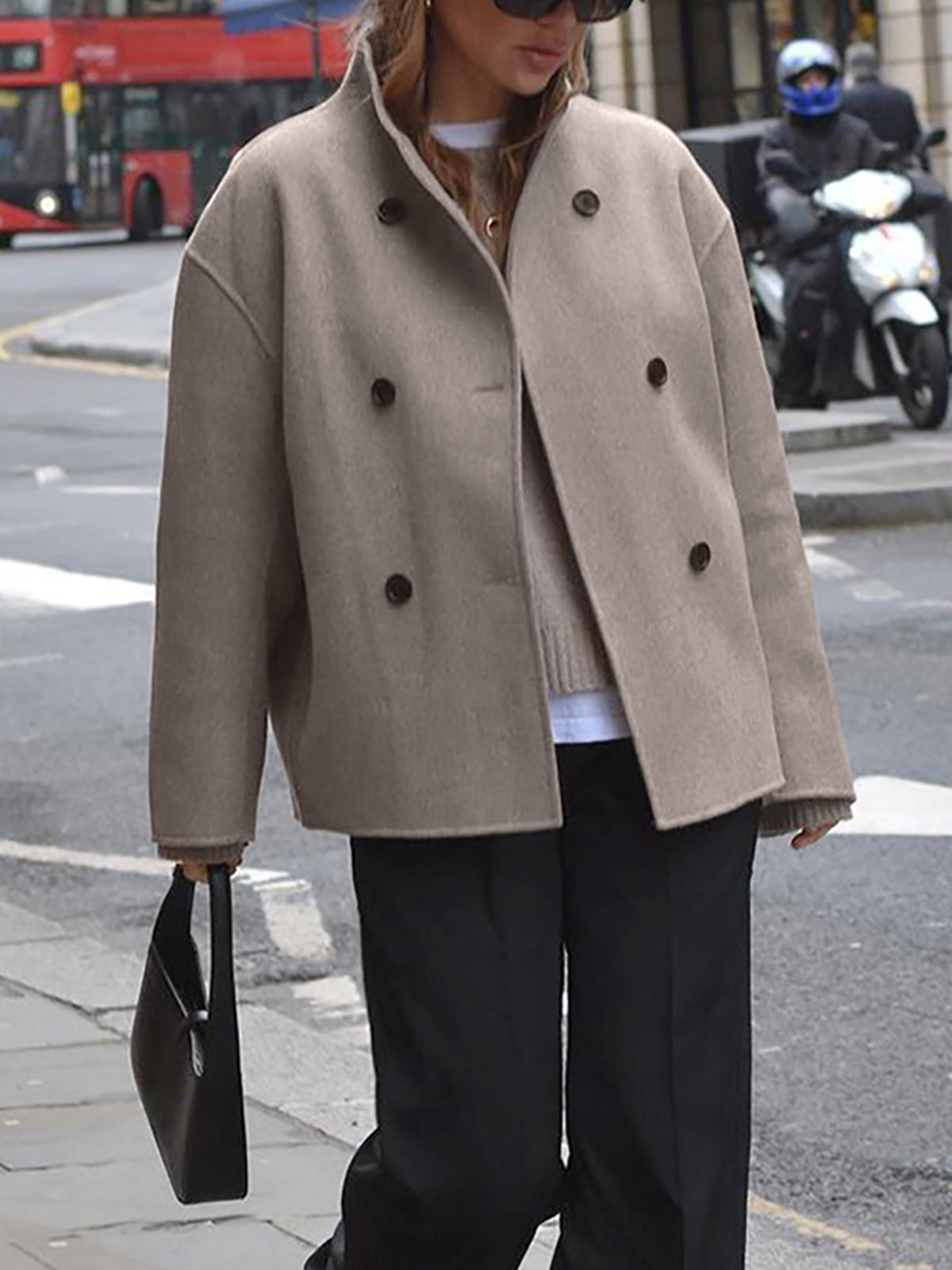 Courtney™ - Trendy Oversized-jakke med knaplukning