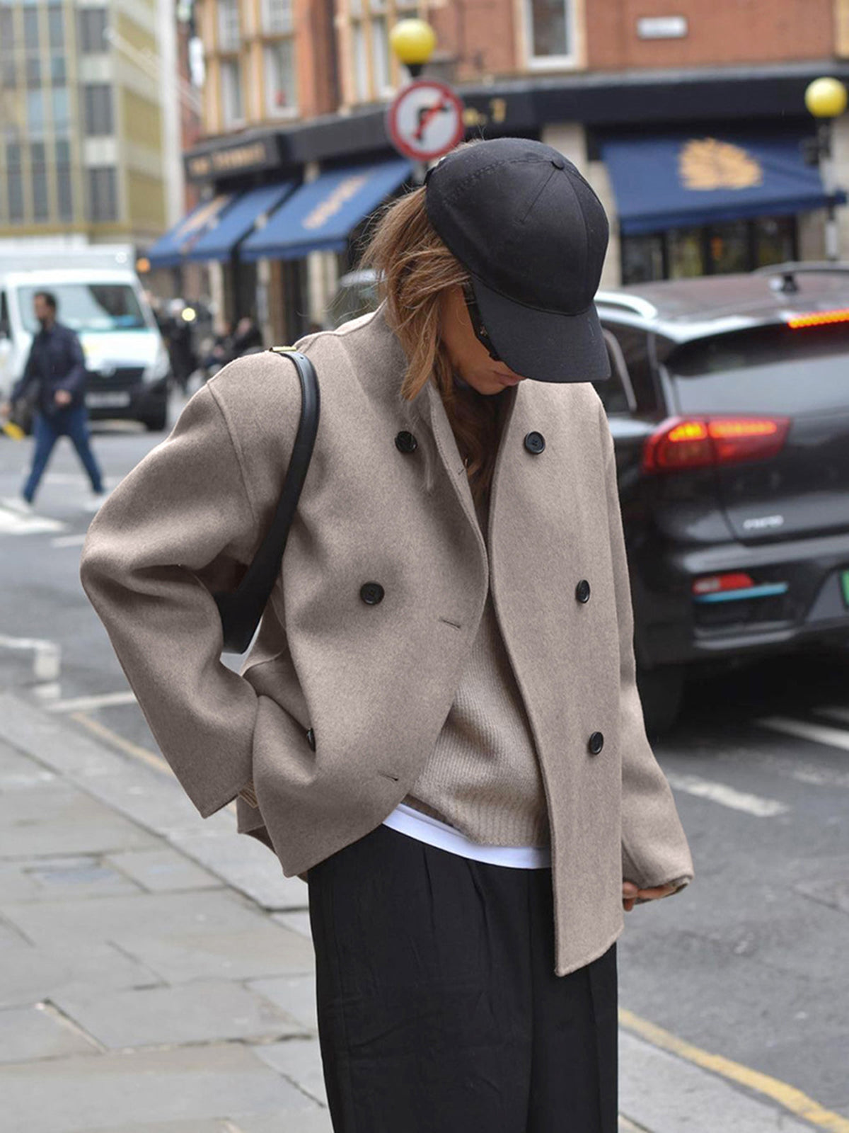 Courtney™ - Trendy Oversized-jakke med knaplukning