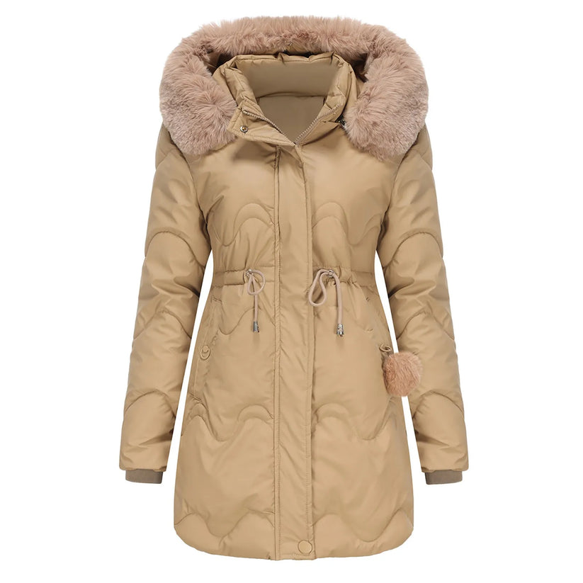 Stilla | Vinterfrakke med Fluffy Krave Renata