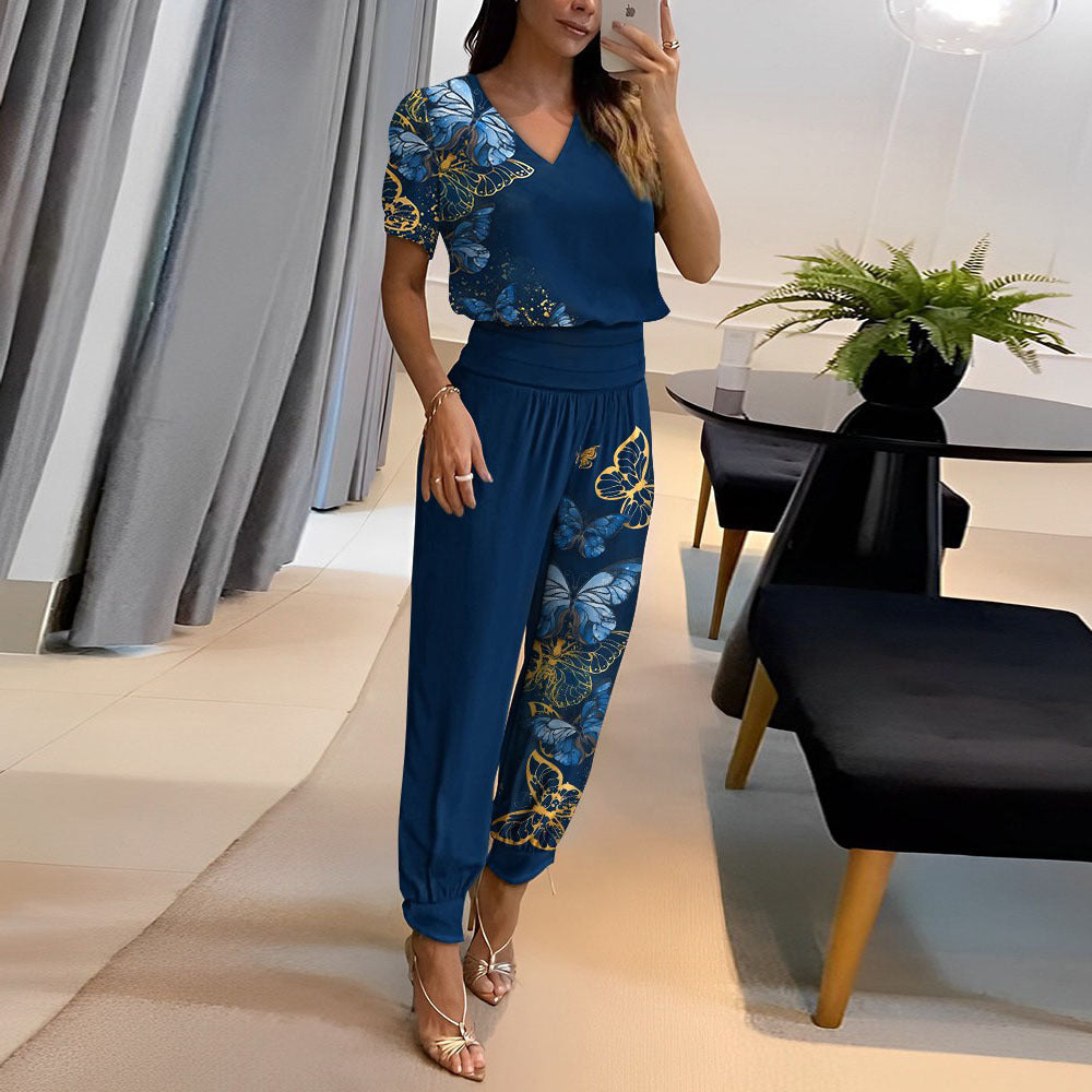 Stilla | Elegante Sæt Af Trykte Bluser og Bukser