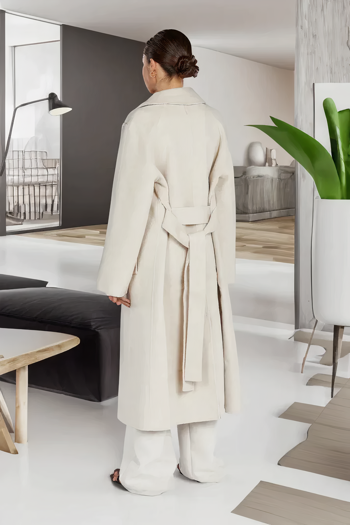 Stilla | Lang Trench Frakke Selima