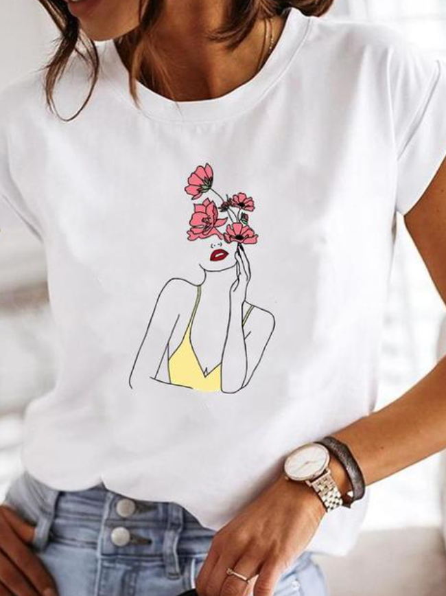 Stilla | Rosalinda Stilfuld T-shirt Med Hjertemotiv
