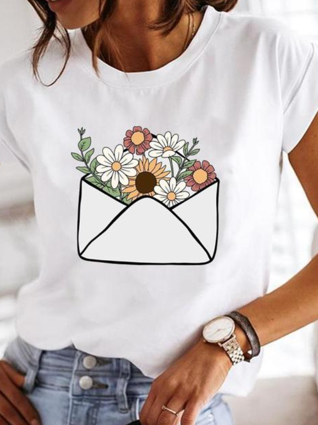 Stilla | Rosalinda Stilfuld T-shirt Med Hjertemotiv