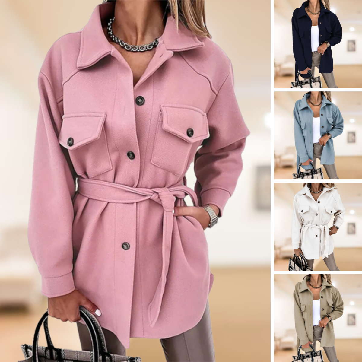 Stilla | Frakke Med Poloknapper Silia