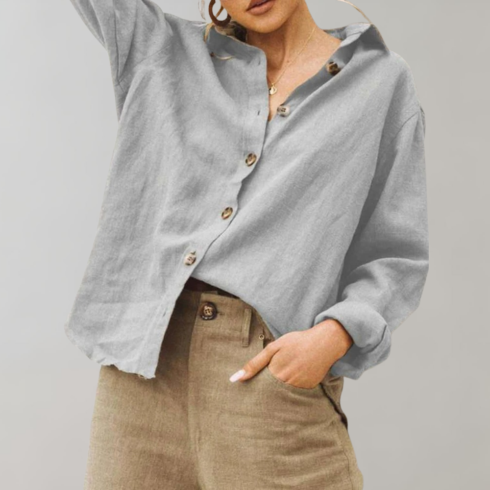 Stilla | Trendy Bluse med Knapper til Kvinder