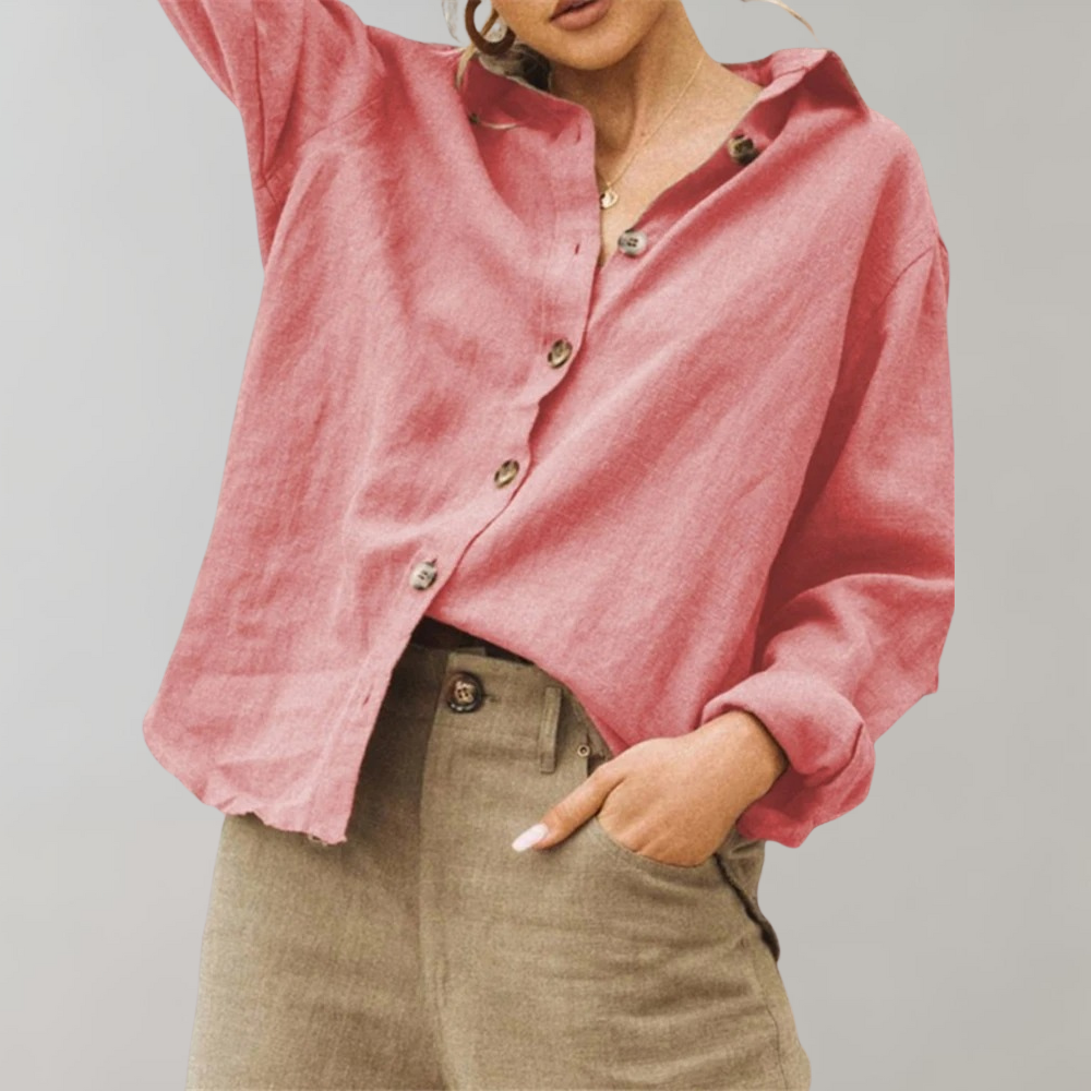 Stilla | Trendy Bluse med Knapper til Kvinder