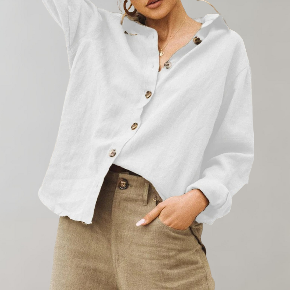 Stilla | Trendy Bluse med Knapper til Kvinder