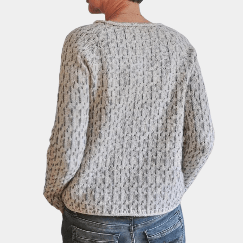 Stilla | Trendy Multifarvet Baggy Sweater