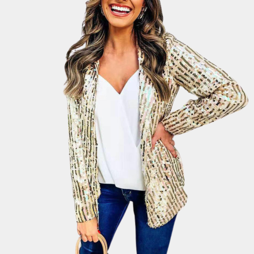 Stilla | Chic Glitter Blazer Til Damer