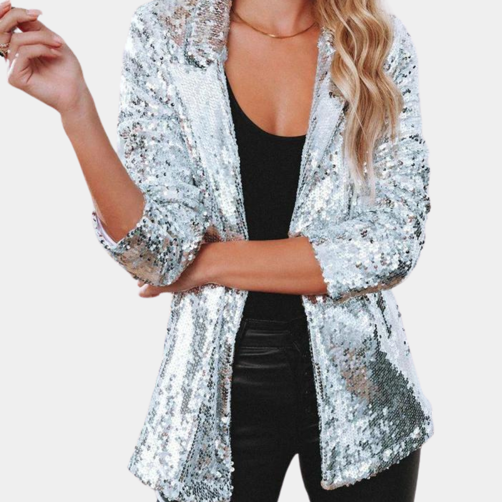 Stilla | Chic Glitter Blazer Til Damer