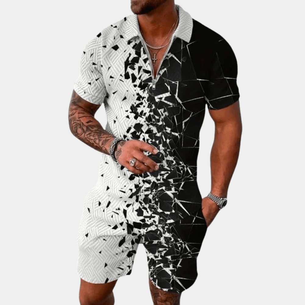 Stilla | Polo Shirt Shorts To-Dels Sæt