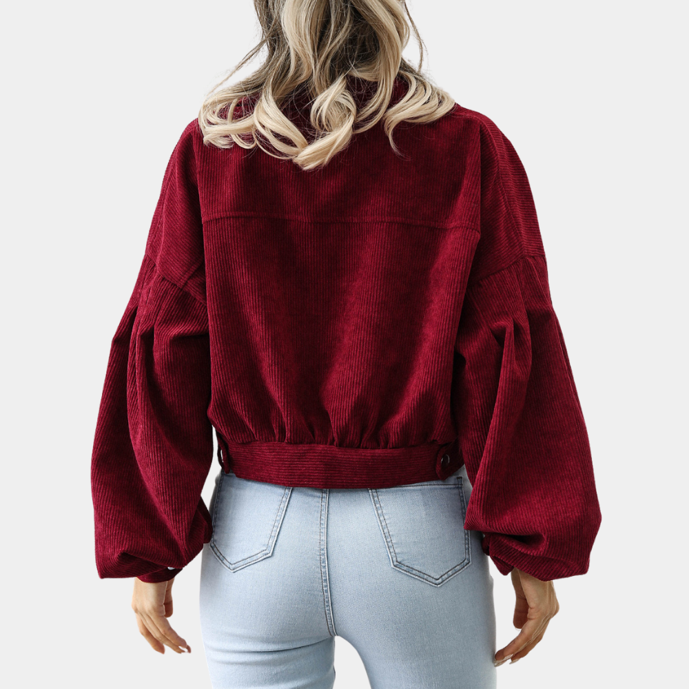 Stilla | Roksana Dame Elegant Cropped Jakke Stil Og Raffinement!