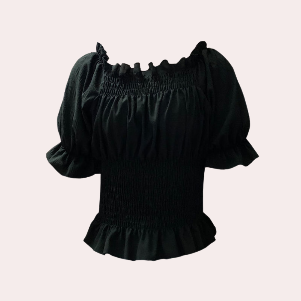 Stilla | Moderne Sommer Bluse Med Pufærmer