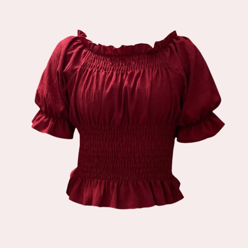 Stilla | Moderne Sommer Bluse Med Pufærmer