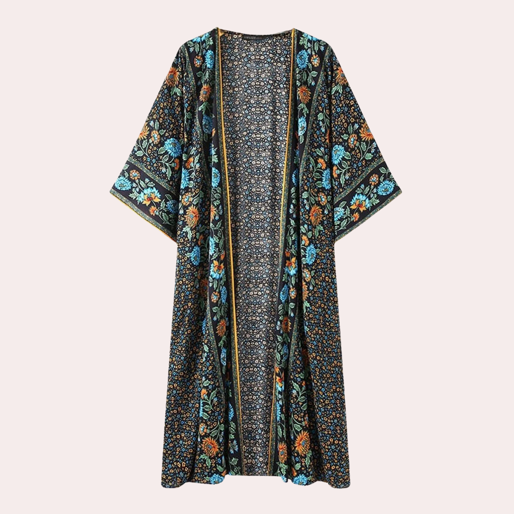 Stilla | Cardigan Med Lange Ærmer Bohème Blooming Beauty