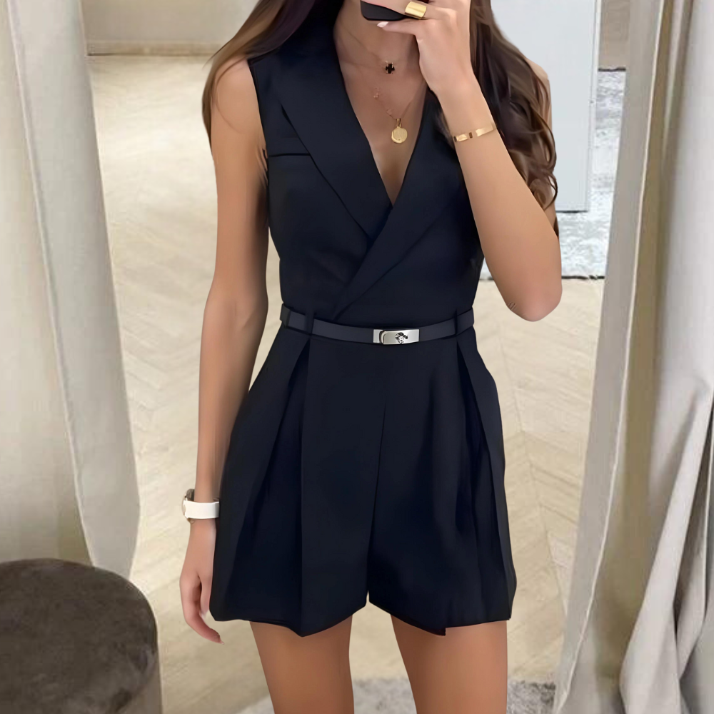 Stilla | Tidløs ærmeløs dame jumpsuit