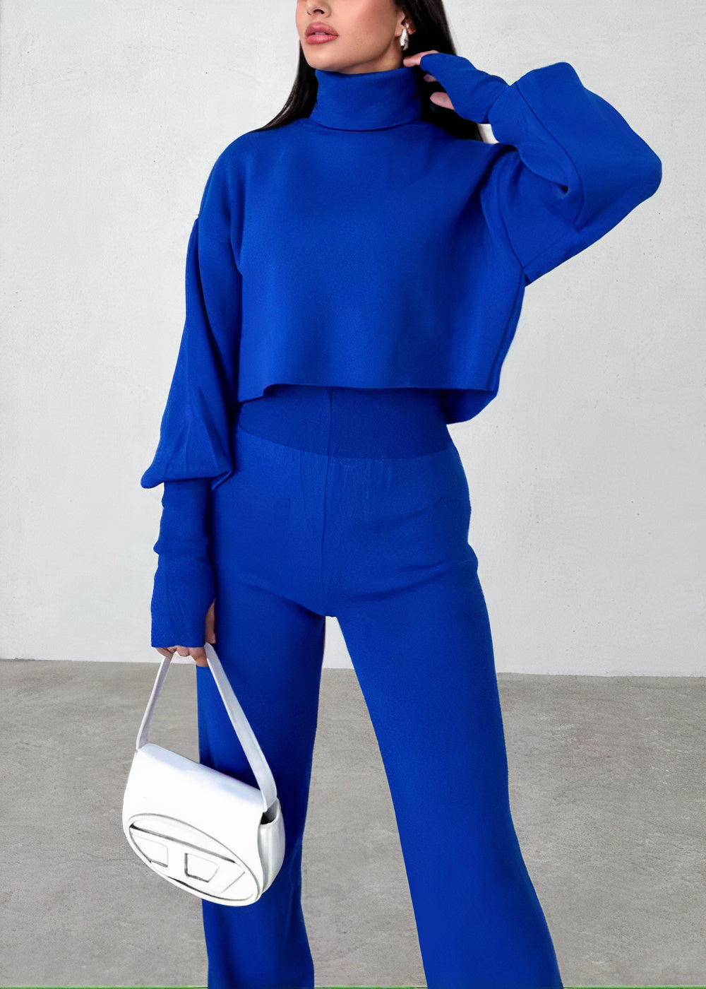 Stilla | Behageligt Jumpsuit Sæt Med Ståkrave