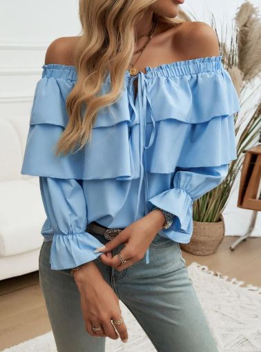 Stilla | Off-The-Shoulder Flæse Top