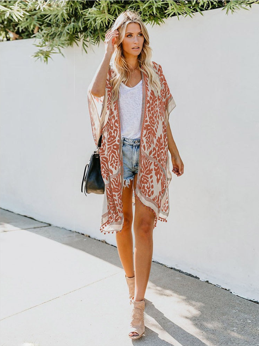 Stilla | Boho Strand Kimono Med Chic Look