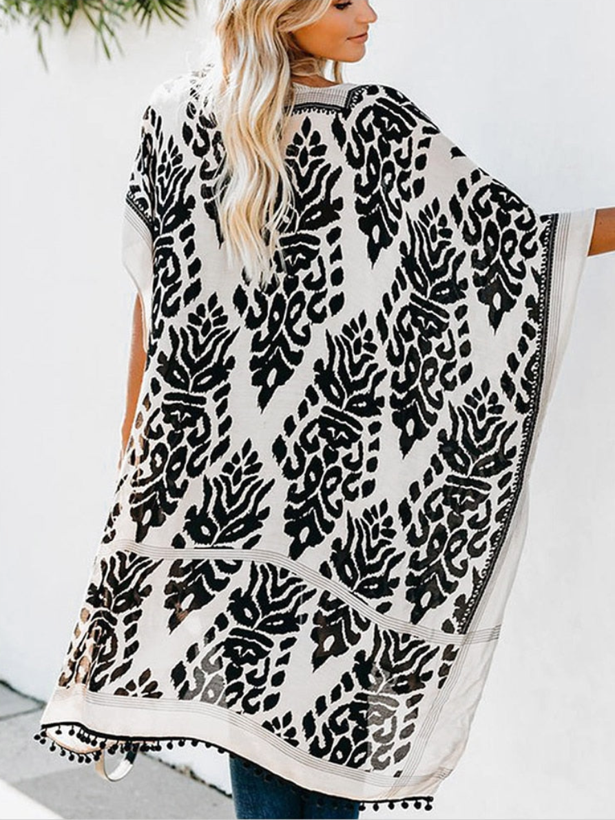 Stilla | Boho Strand Kimono Med Chic Look