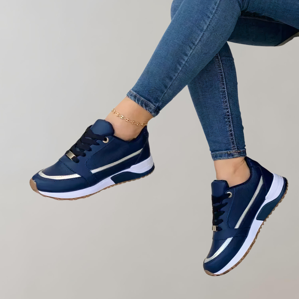Stilla | Stilfulde Low Top Snørestøvler Til Damer Til Hverdagen Sporty Casual Fashion Sneakers