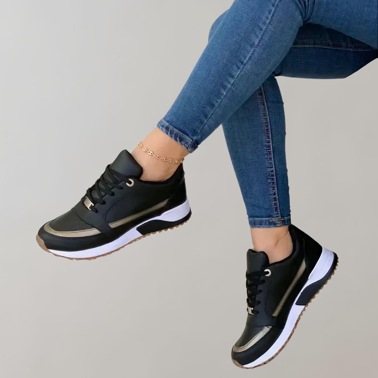Stilla | Stilfulde Low Top Snørestøvler Til Damer Til Hverdagen Sporty Casual Fashion Sneakers