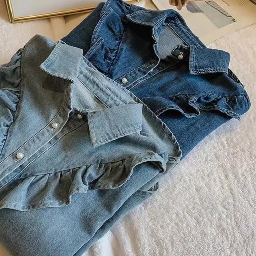 Stilla | Løst siddende jeansskjorter damer
