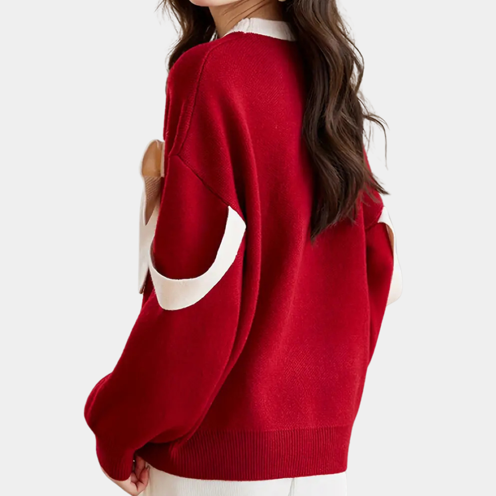 Stilla | Sofistikeret Sweater Med Sløjfedetalje Til Kvinder