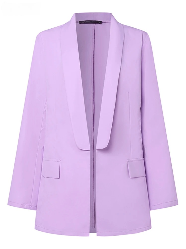 Stilla | blazer til damer med ensfarvet reverskrave Yazenia