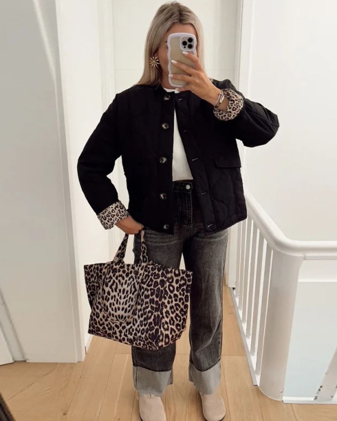 Stilla | Jakke Med Leopardskind