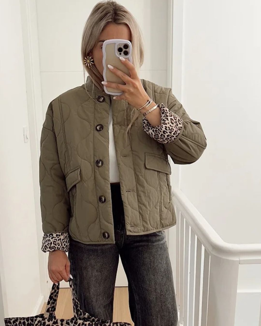 Stilla | Jakke Med Leopardskind