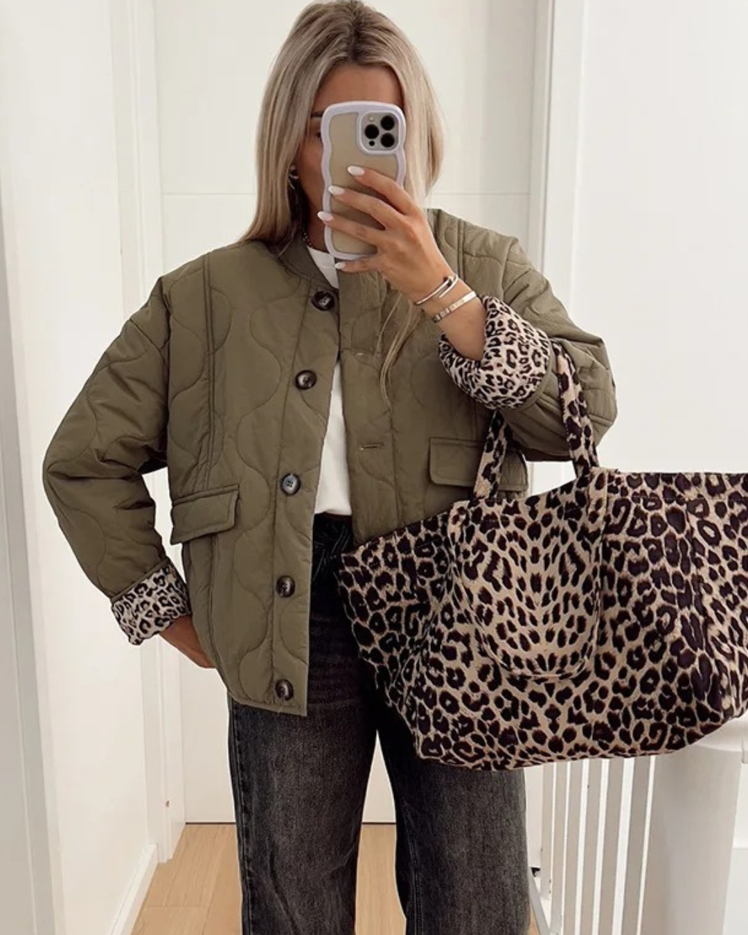 Stilla | Jakke Med Leopardskind