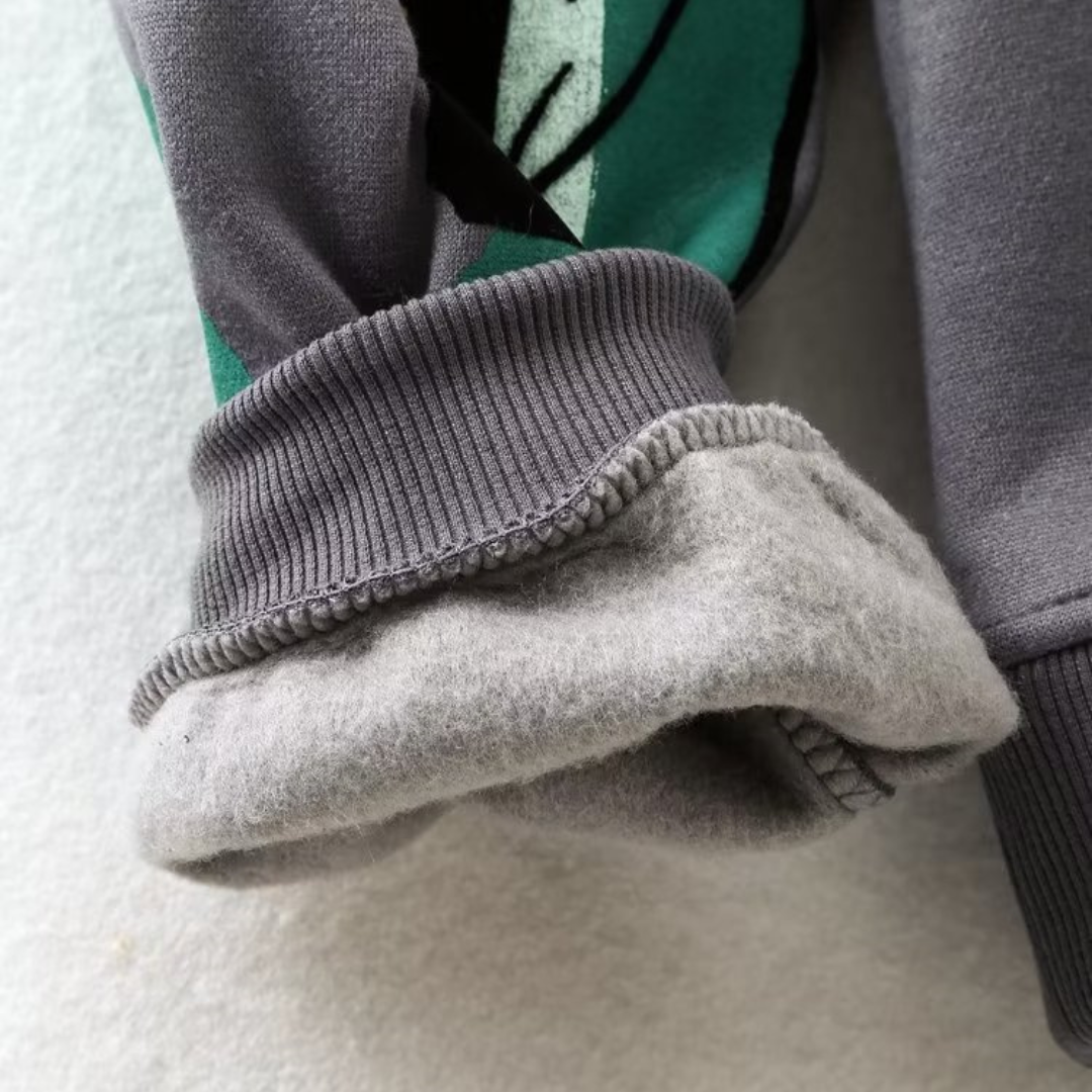 Stilla | Løs Sweater Med Uldprint