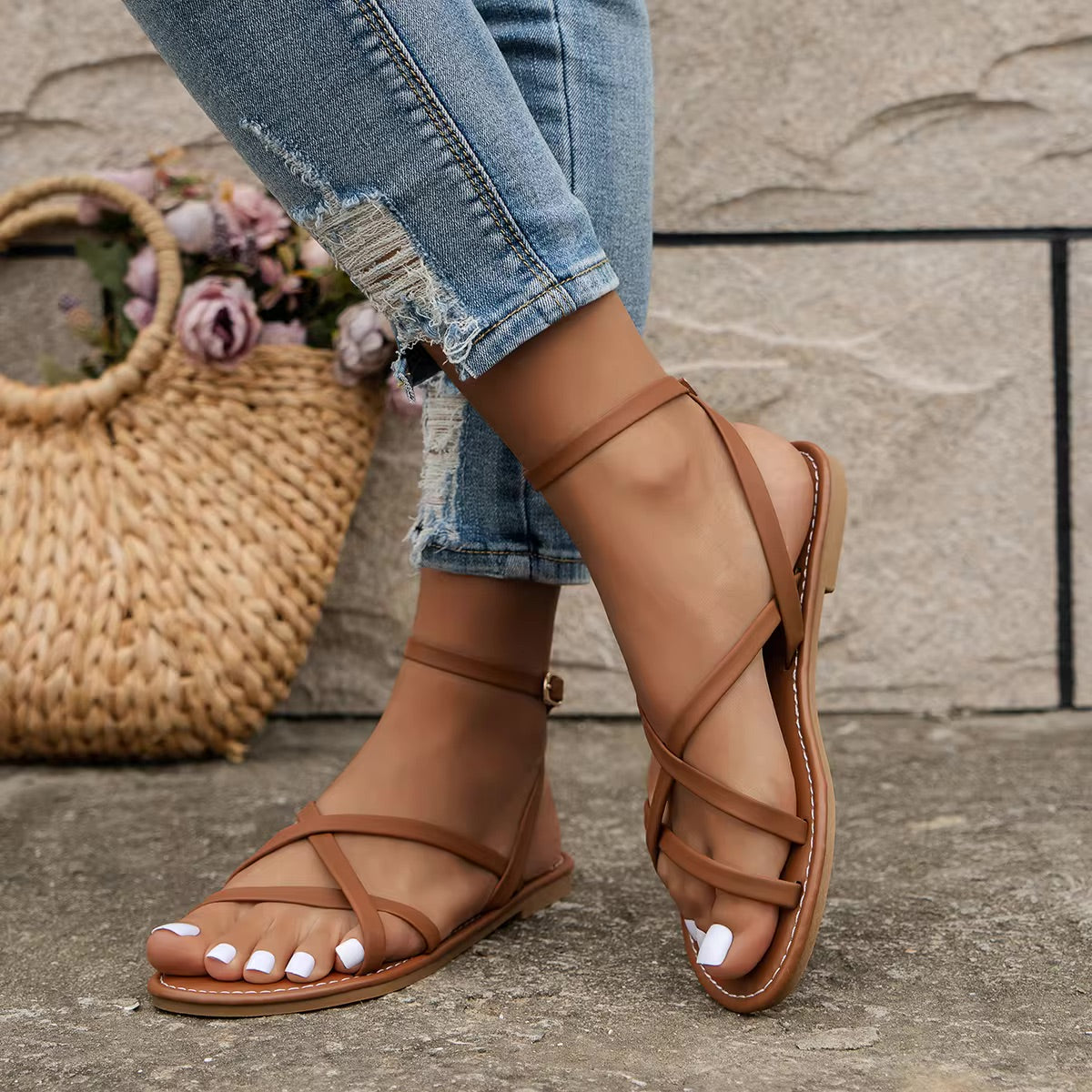 Stilla | Elegante Romerske Strandsandaler