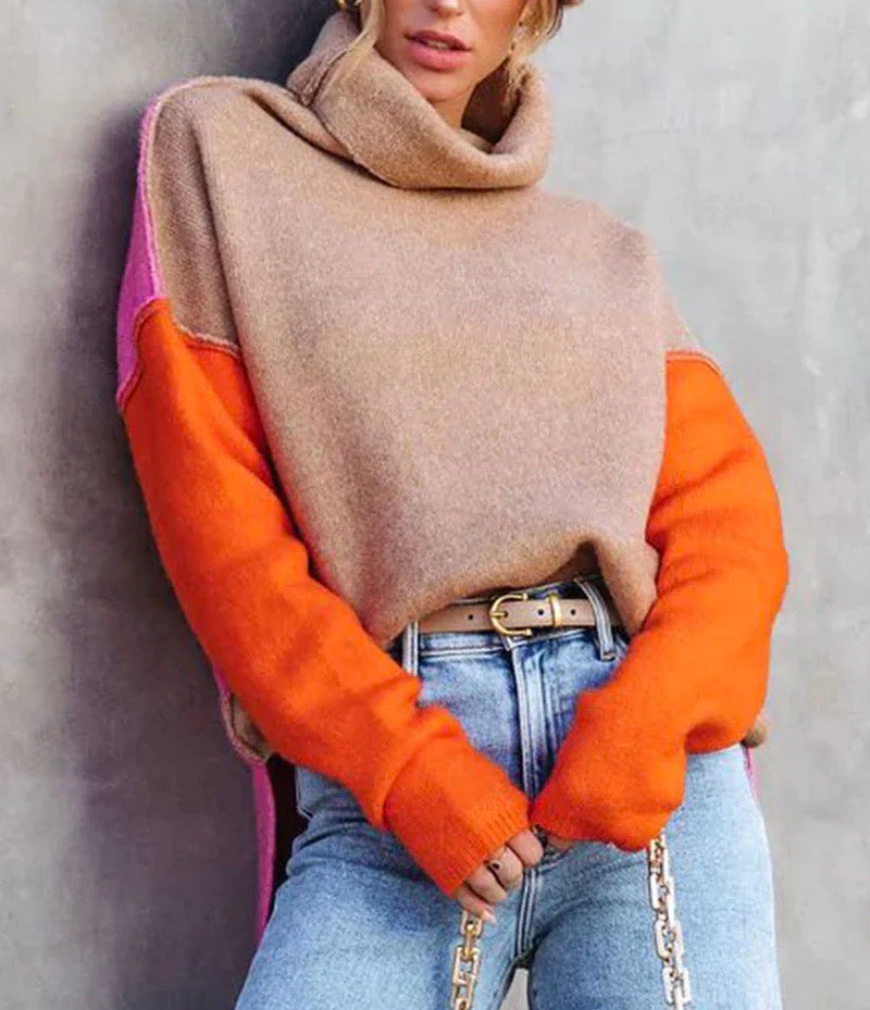 Stilla | Fantastisk Sweater med Farveblokke