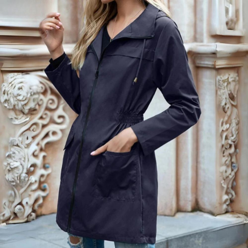 Stilla | Elegant Vindtæt Trenchcoat Til Kvinder