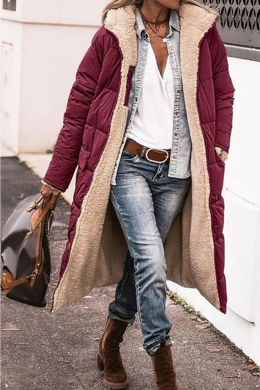 Stilla | Elegant Dobbeltsidet Varm Parka