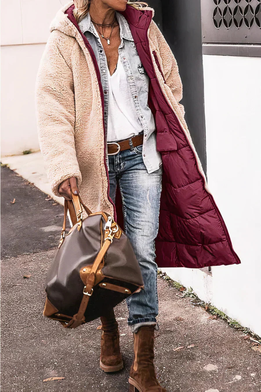 Stilla | Elegant Dobbeltsidet Varm Parka