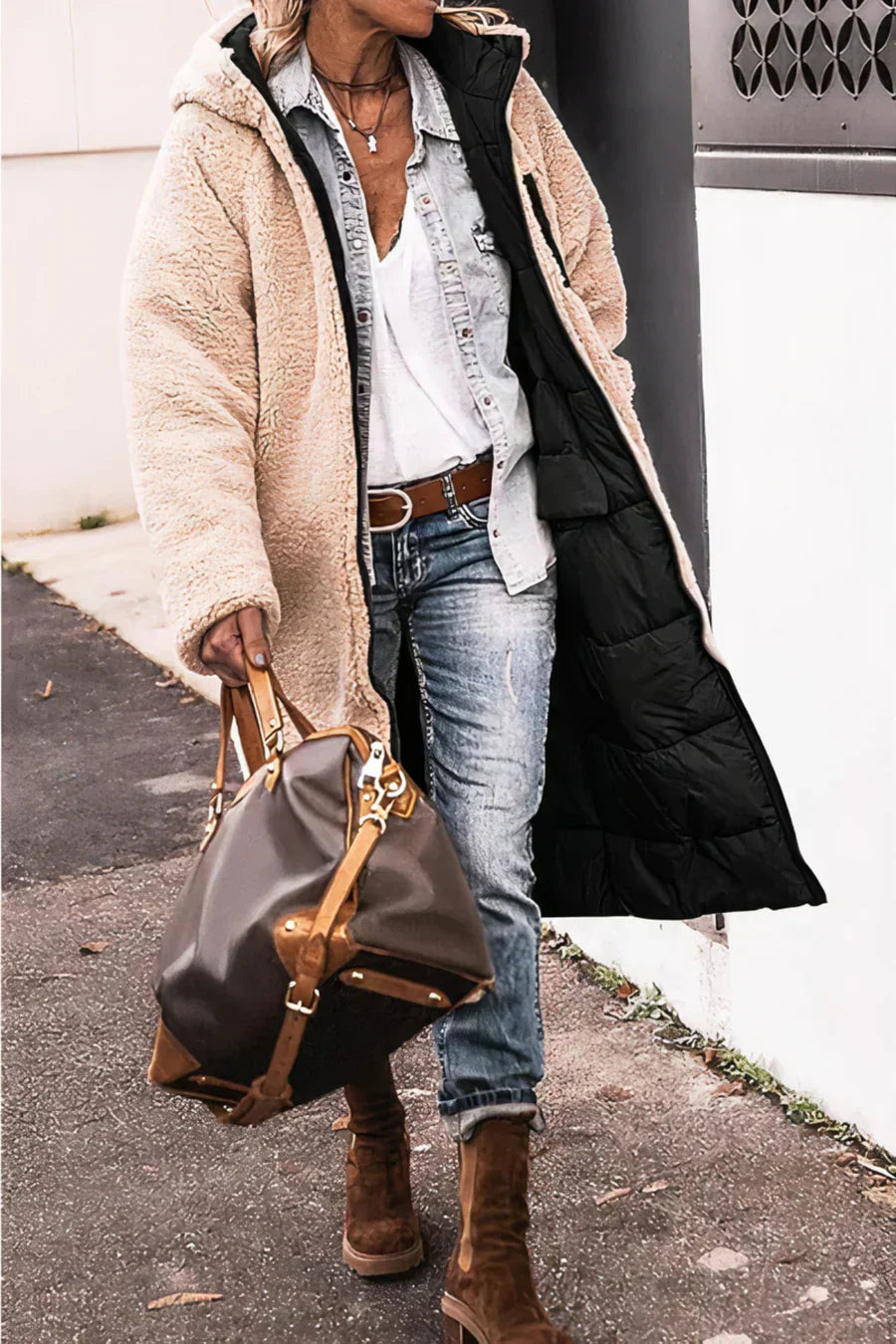 Stilla | Elegant Dobbeltsidet Varm Parka