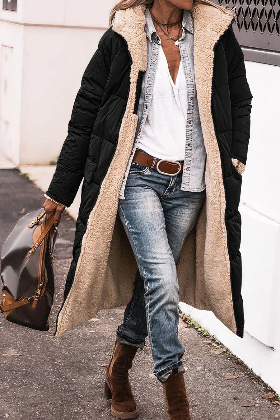 Stilla | Elegant Dobbeltsidet Varm Parka