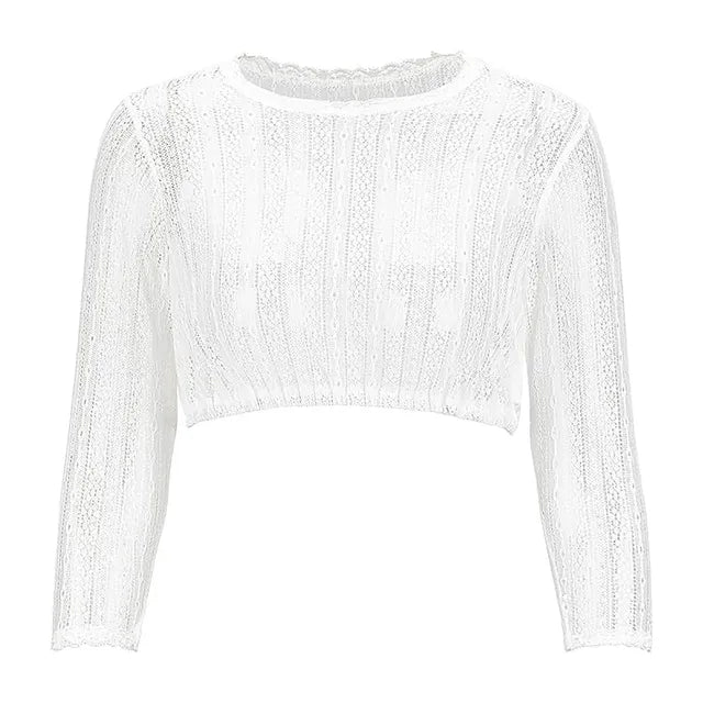 Stilla | Forførende LaceUp Dirndl Bluse til Kvinder