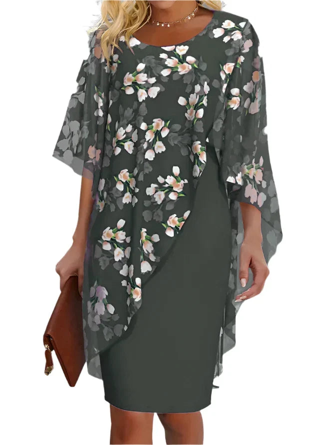 Stilla | Kvindernes Blomstrede Chiffonkjole