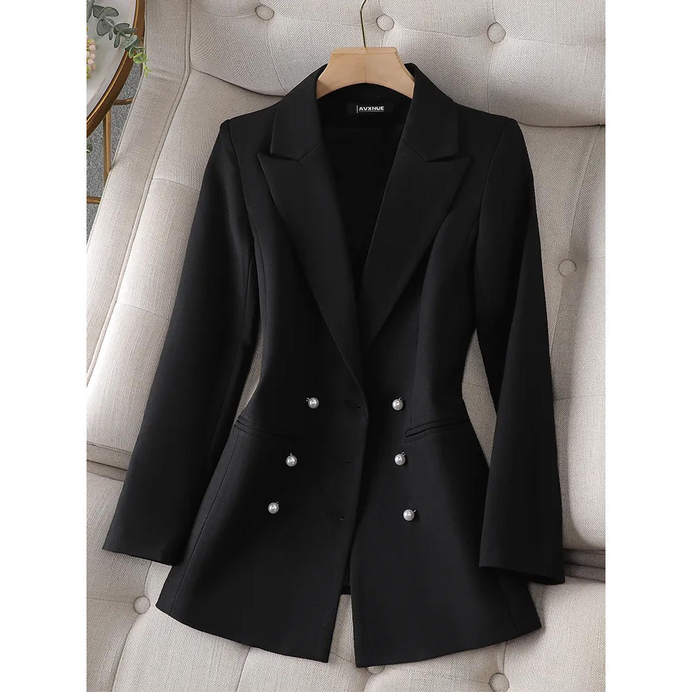 Stilla | Taljeret Blazer Med Perleknapper
