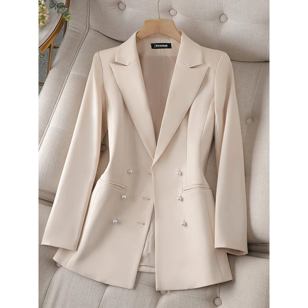 Stilla | Taljeret Blazer Med Perleknapper