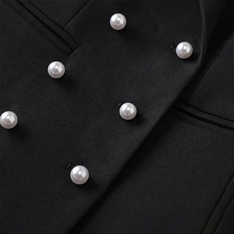 Stilla | Taljeret Blazer Med Perleknapper