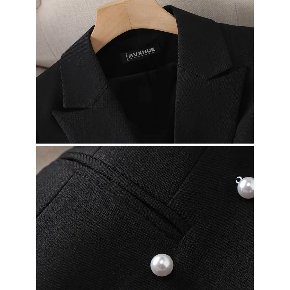 Stilla | Taljeret Blazer Med Perleknapper