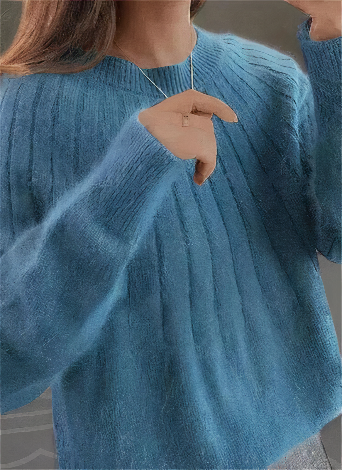 Stilla | Fluffy Strikket Pullover